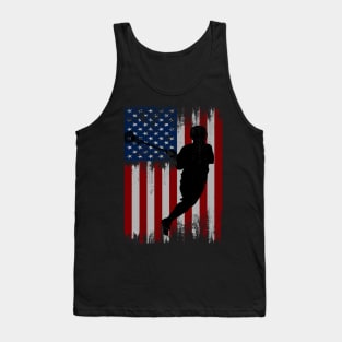 lacrosse american flag Tank Top